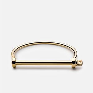 Miansai Gold Thin Screwcuff